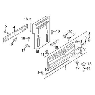 Ford OE - Tail Gate (With Flex Step), (Raptor)