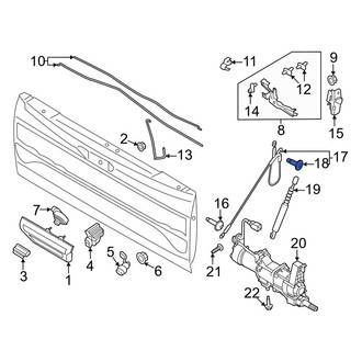 Ford OE - Tailgate Support Cable Bolt