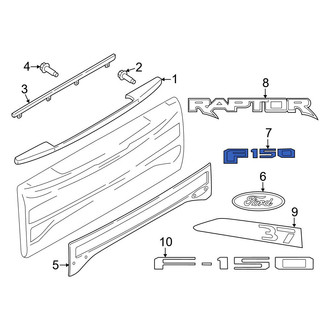 Ford OE - Rear Tailgate Emblem