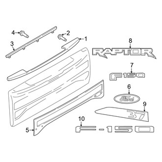 Ford OE - Tail Gate - Exterior Trim (Raptor)