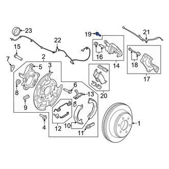 Ford OE - Disc Brake Caliper Anchor Plate Bolt