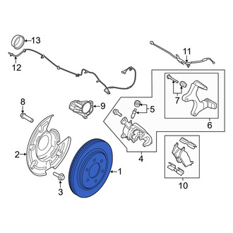 Ford OE - Rear Disc Brake Rotor