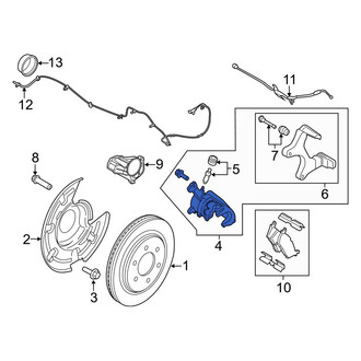 Ford OE - Rear Left Disc Brake Caliper