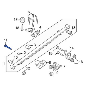 Ford OE - Leaf Spring Shackle Bolt