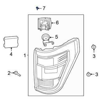 Ford OE - Blind Spot Detection System Warning Sensor Screw
