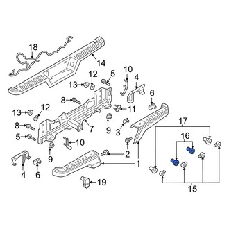 Ford OE - Rear Left Inner Parking Aid Sensor Housing