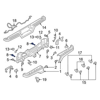 Ford OE - Rear Bumper Face Bar Bolt