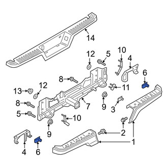 Ford OE - Bumper Face Bar Mount Nut