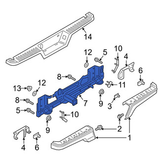 Ford OE - Rear Bumper Face Bar Reinforcement Beam