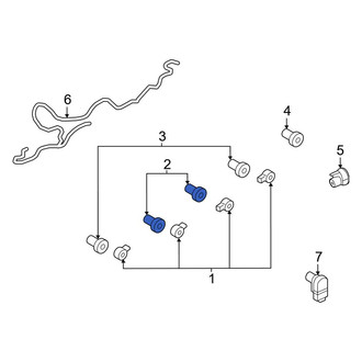 Ford OE - Rear Right Inner Parking Aid Sensor Housing