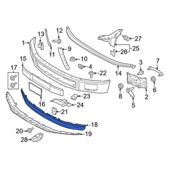 Ford OE - Front Radiator Support Air Deflector