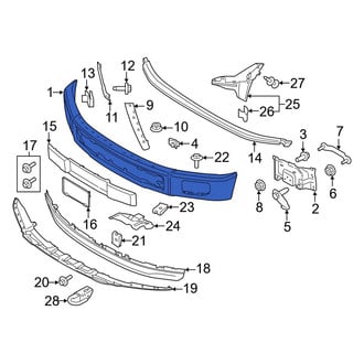 Ford OE - Front Bumper Face Bar