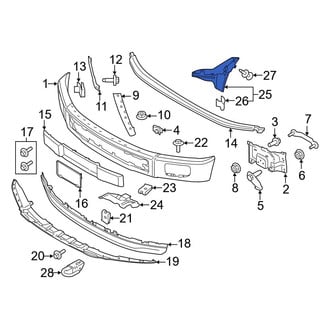 Ford OE - Front Left Radiator Support Air Duct