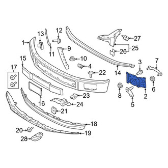 Ford OE - Front Left Bumper Face Bar Mount