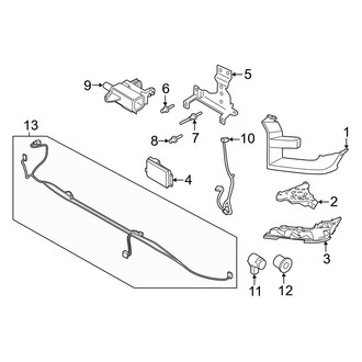 Ford OE - Front Bumper - Bumper & Components (W/O End Cap Molding Trim & Sensors)