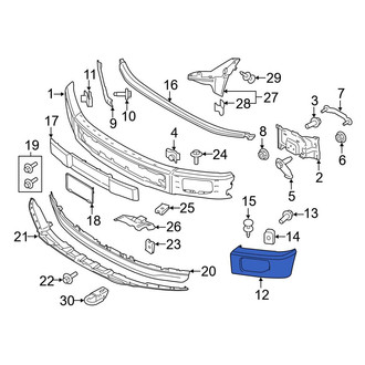 Ford OE - Front Left Bumper End Cap