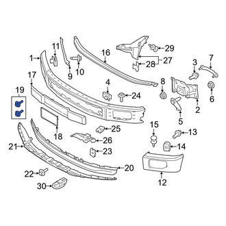 Ford OE - Front License Plate Bracket Screw