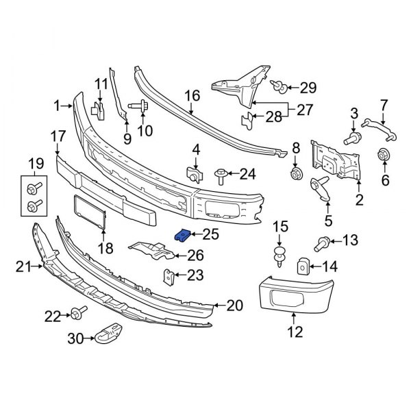 Valance Panel Nut