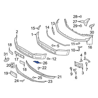 Ford OE - Front Left Radiator Support Air Duct