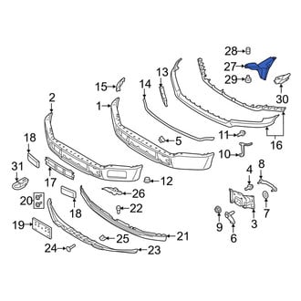 Ford OE - Front Left Radiator Support Air Duct