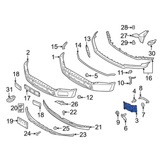 Ford OE - Front Right Bumper Face Bar Mount