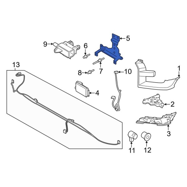 Cruise Control Distance Sensor Bracket