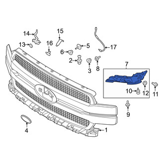 Ford OE - Front Left Headlight Bezel Bracket