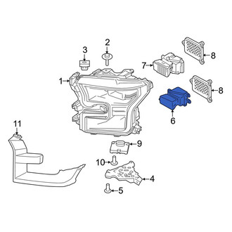 Ford OE - Front Left Headlight Bulb