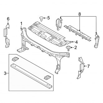 2020 Ford F-150 Radiator Supports 