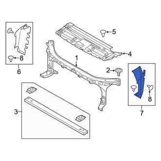 Ford OE - Front Left Radiator Support Air Deflector