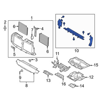 Ford OE - Front Radiator Support Baffle