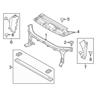 Ford OE - Radiator Support (3.5L Gas)
