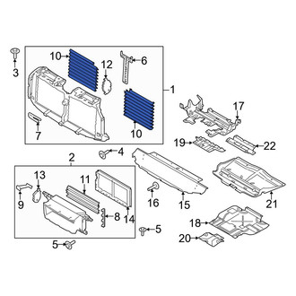 Ford OE - Front Radiator Shutter Assembly