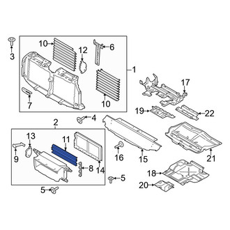 Ford OE - Front Lower Radiator Shutter Assembly