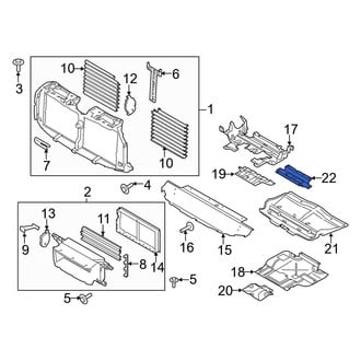 Ford OE - Left Floor Pan Splash Shield Bracket