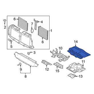 Ford OE - Front Floor Pan Splash Shield