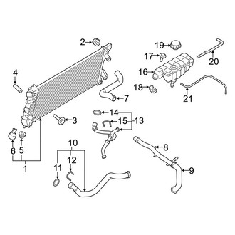 Ford OE - Cooling - Radiator & Components (2.7L)