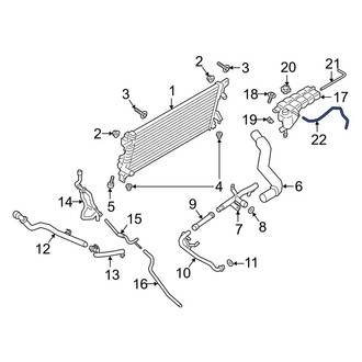 Ford OE - Engine Coolant Overflow Hose