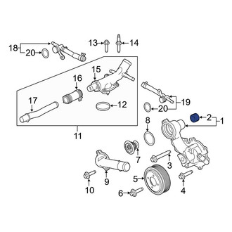 Ford OE - Engine Coolant Pipe Gasket