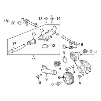 Ford OE - Cooling - Water Pump (2.7L)