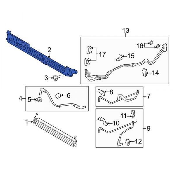 Automatic Transmission Oil Cooler Bracket