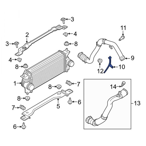 Intercooler Pipe Bracket