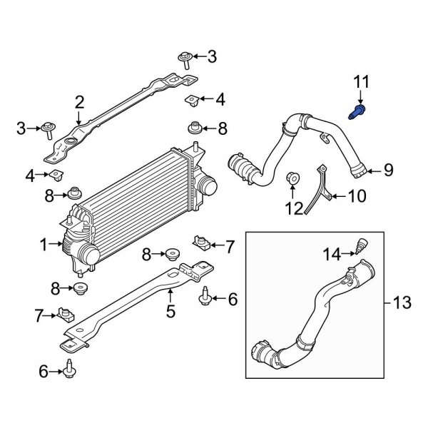 Intercooler Pipe Bolt