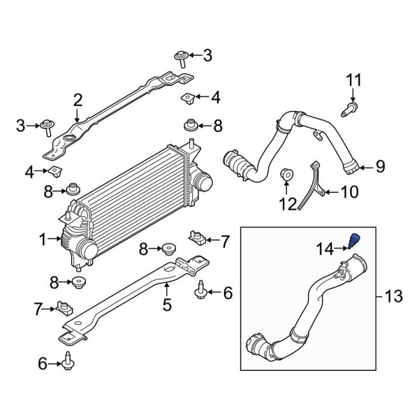 Ford OE JL3Z9F479B Manifold Absolute Pressure Sensor