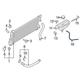 Ford OE - Engine Coolant Overflow Hose