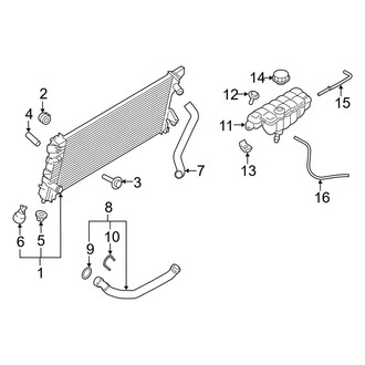 Ford OE - Cooling - Radiator & Components (3.5L Flex)