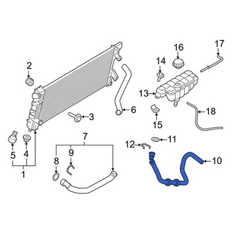 Ford OE - Upper Radiator Coolant Hose