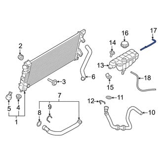 Ford OE - Engine Coolant Overflow Hose