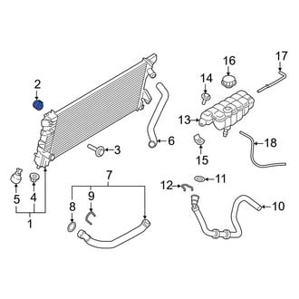 Ford OE - Upper Radiator Insulator