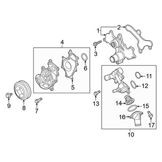 Ford OE - Cooling - Water Pump (3.3L)